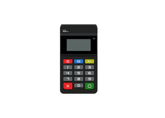 Schwarzer tragbarer POS-Terminal-POS-Terminaldrucker mit stilvollem Design